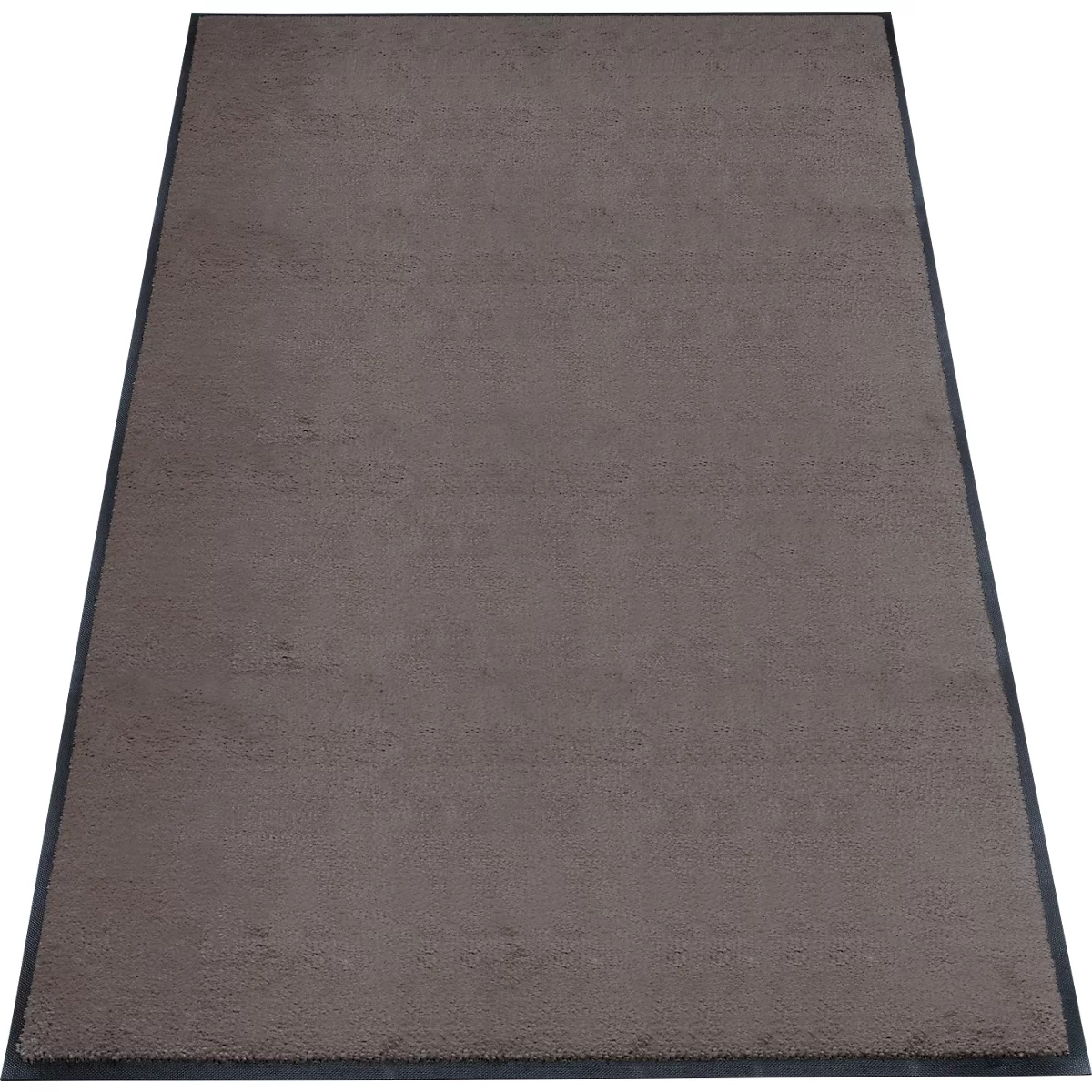 Schmutzfangmatte miltex Eazycare Style, eckig, antistatisch, UV-beständig, waschbar, High-Twist-Nylon & Niltrilgummi, 1200 x 2000 mm, graubraun