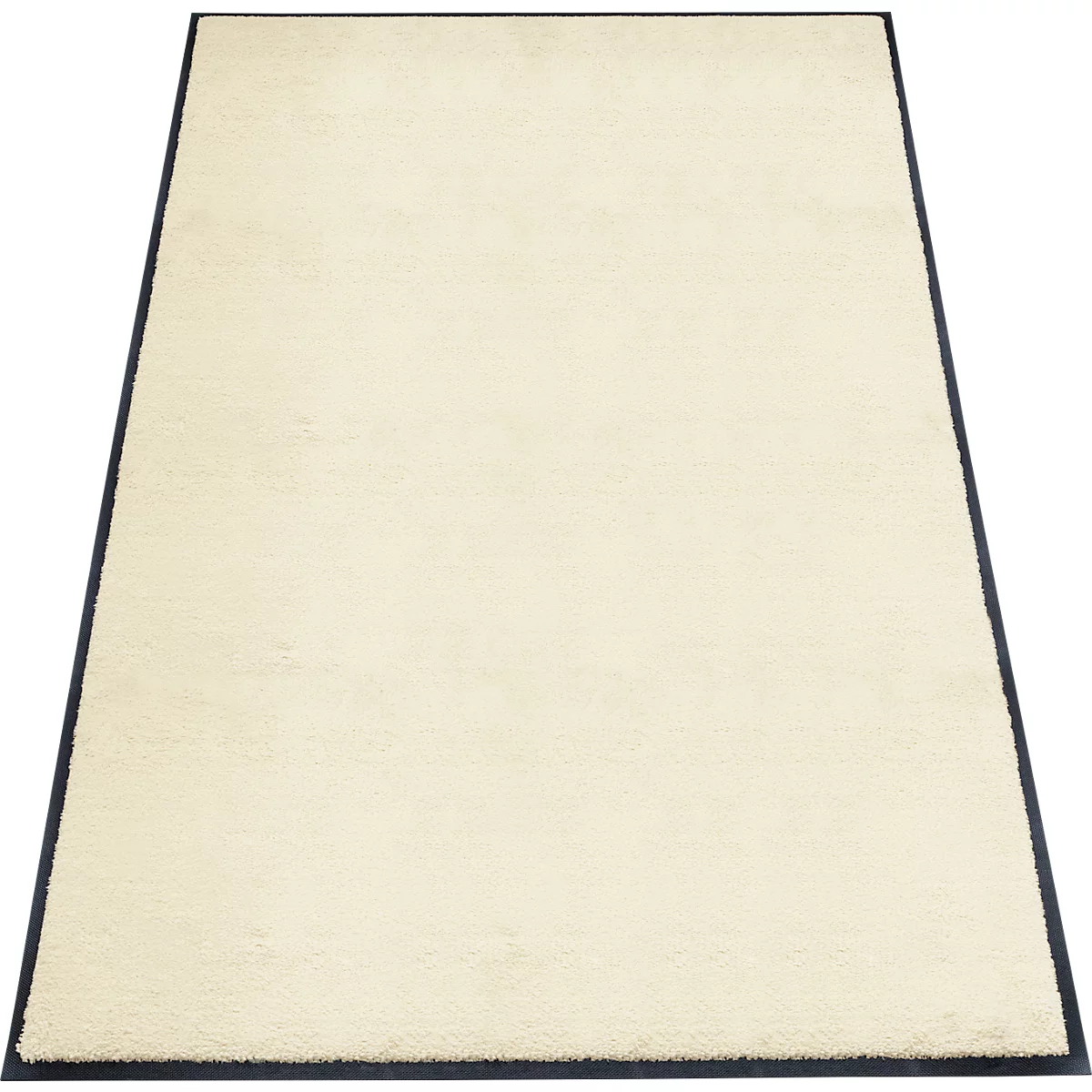 Schmutzfangmatte miltex Eazycare Style, eckig, antistatisch, UV-beständig, waschbar, High-Twist-Nylon & Niltrilgummi, 1200 x 2000 mm, perlweiss