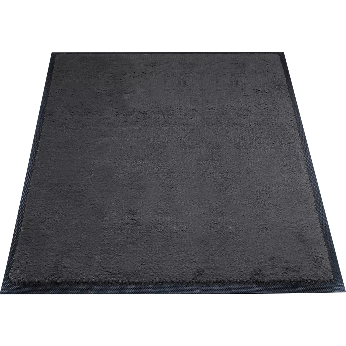 Schmutzfangmatte miltex Eazycare Style, eckig, antistatisch, UV-beständig, waschbar, High-Twist-Nylon & Niltrilgummi, 750 x 850 mm, schwarzgrau