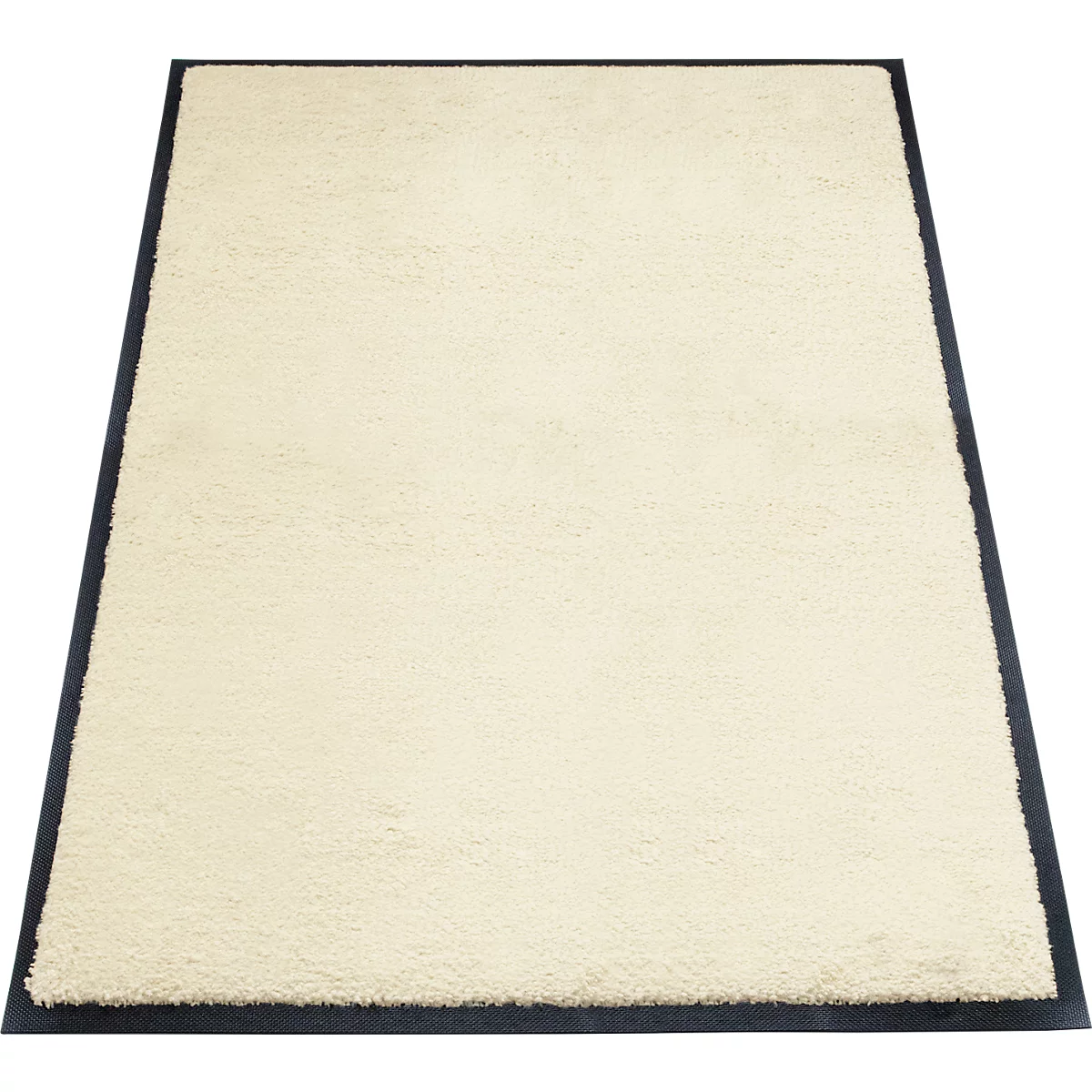 Schmutzfangmatte miltex Eazycare Style, eckig, antistatisch, UV-beständig, waschbar, High-Twist-Nylon & Niltrilgummi, 800 x 1200 mm, perlweiß