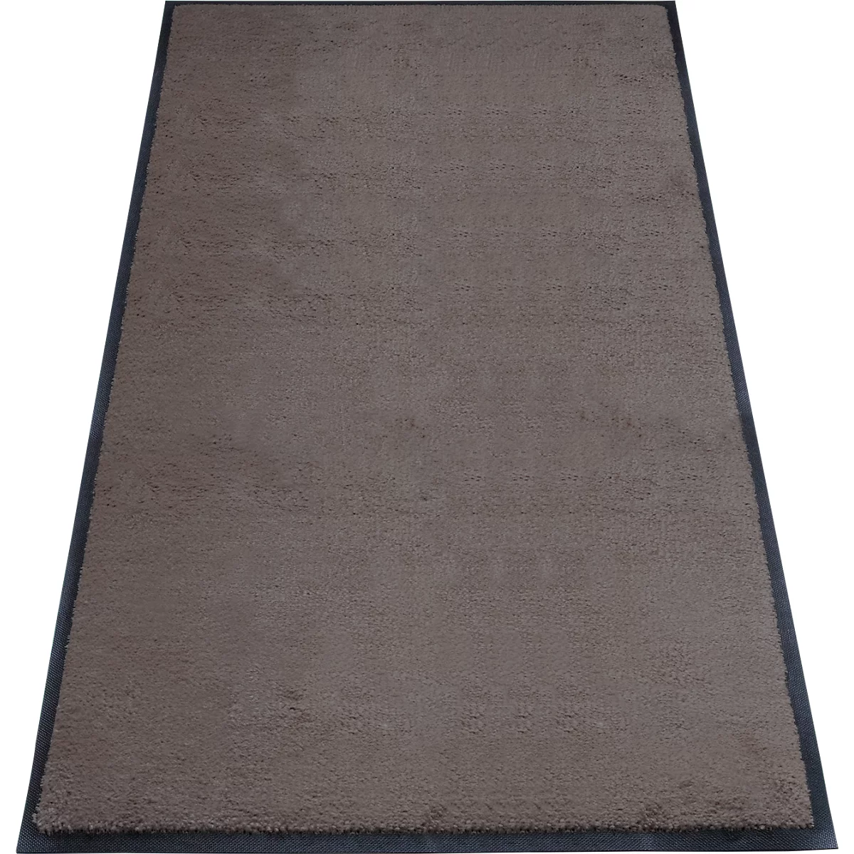 Schmutzfangmatte miltex Eazycare Style, eckig, antistatisch, UV-beständig, waschbar, High-Twist-Nylon & Niltrilgummi, 850 x 1500 mm, graubraun