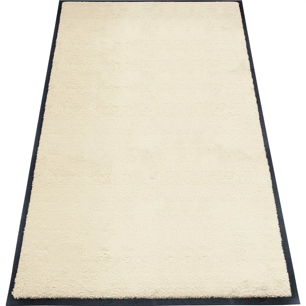 Schmutzfangmatte miltex Eazycare Style, eckig, antistatisch, UV-beständig, waschbar, High-Twist-Nylon & Niltrilgummi, 850 x 1500 mm, perlweiß