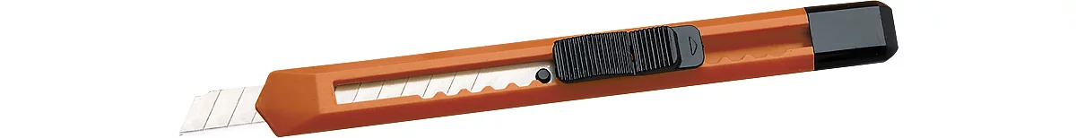 Schneidemesser, mit 13 Klingenabschnitten, orange
