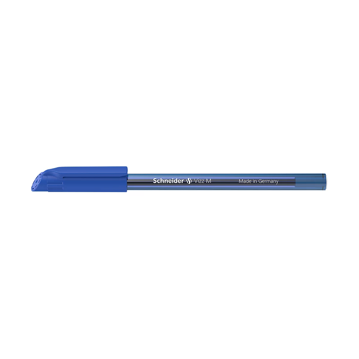 Schneider balpen Vizz, slagbreedte M, Gelco®, onuitwisbaar, 50 stuks, blauw