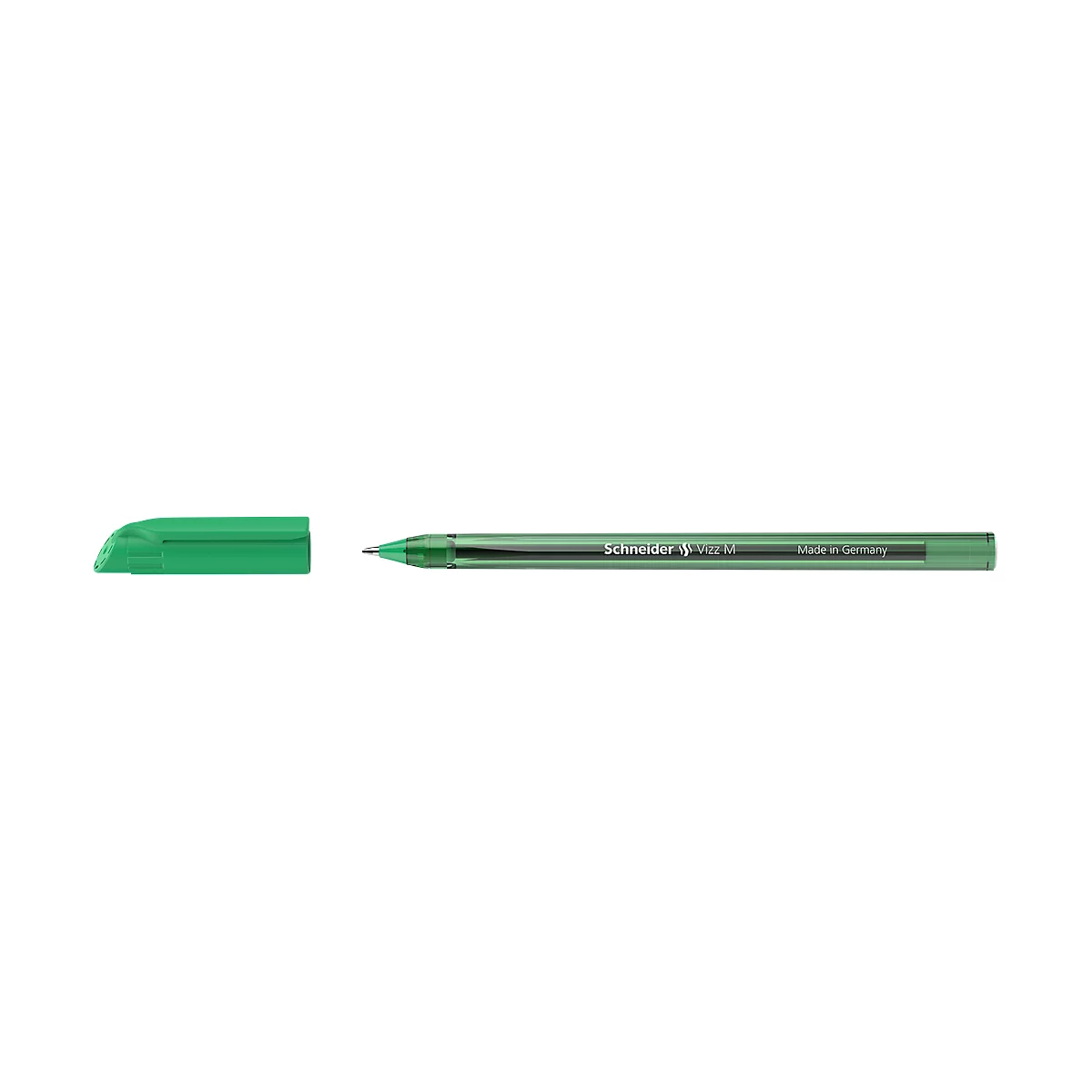 Schneider Kugelschreiber Vizz, Strichstärke M, Gelco®, dokumentenecht, 10 Stück, grün