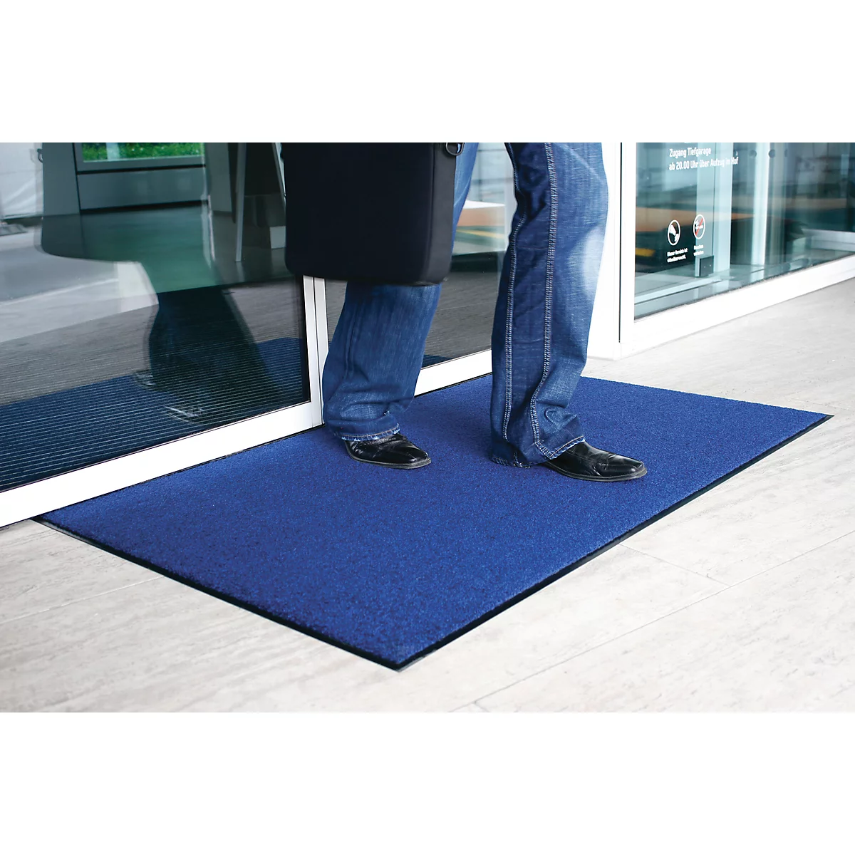 Schoonloopmat, 600 x 900 mm, blauw
