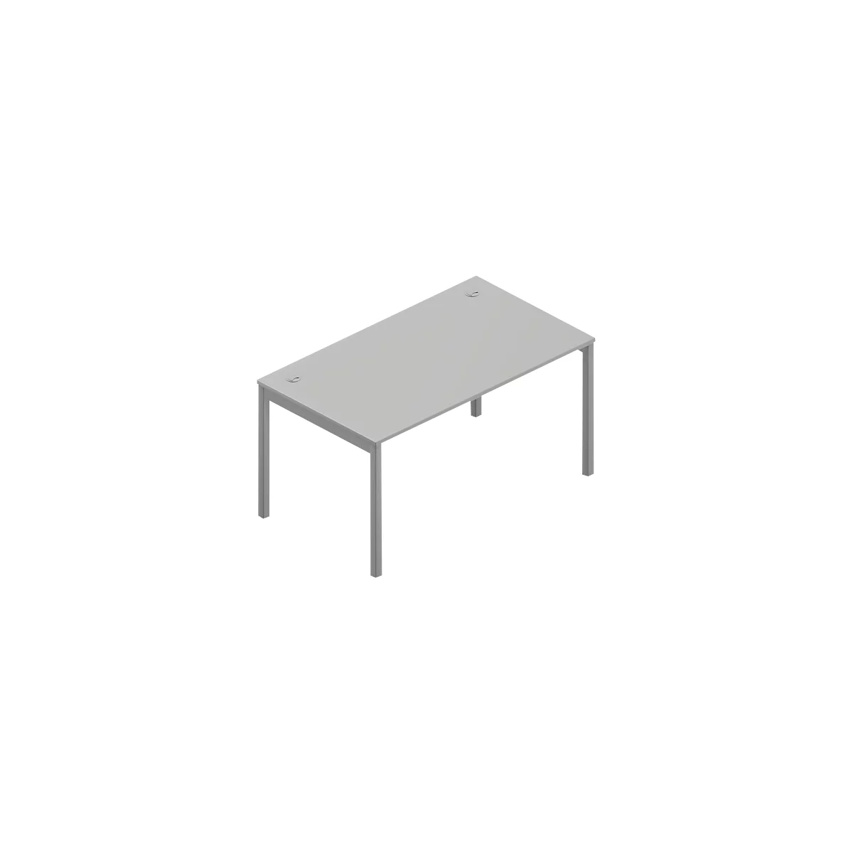 Schreibtisch ARLON-OFFICE, B 1400 x T 800 x H 730 mm, lichtgrau