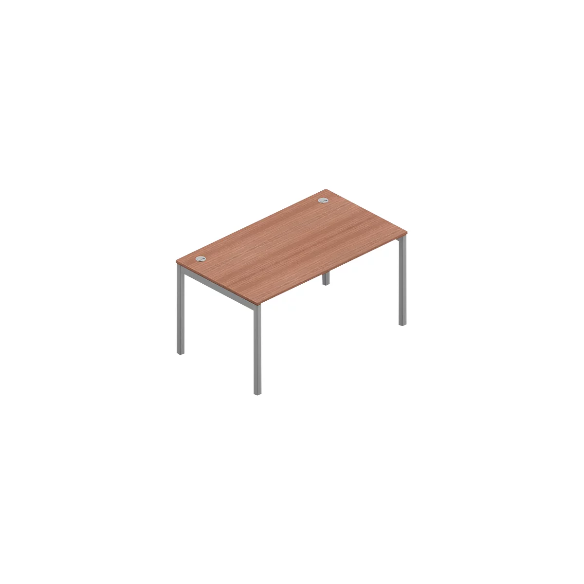 Schreibtisch ARLON-OFFICE, B 1400 x T 800 x H 730 mm, Nuss Canaletto