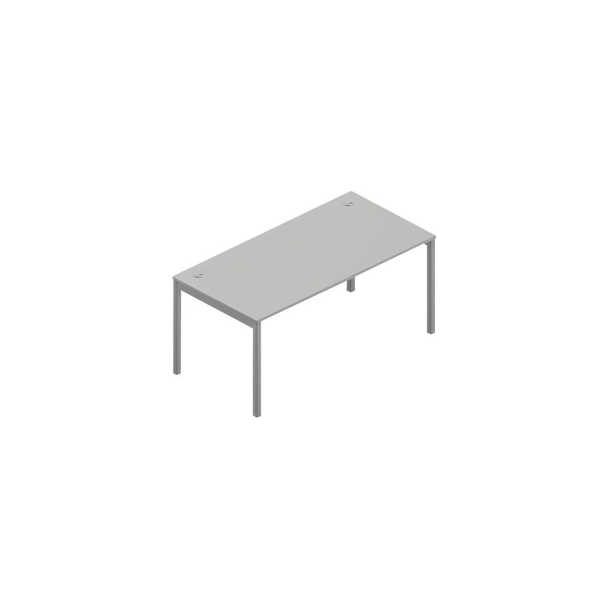 Schreibtisch ARLON-OFFICE, B 1600 x T 800 x H 730 mm, lichtgrau