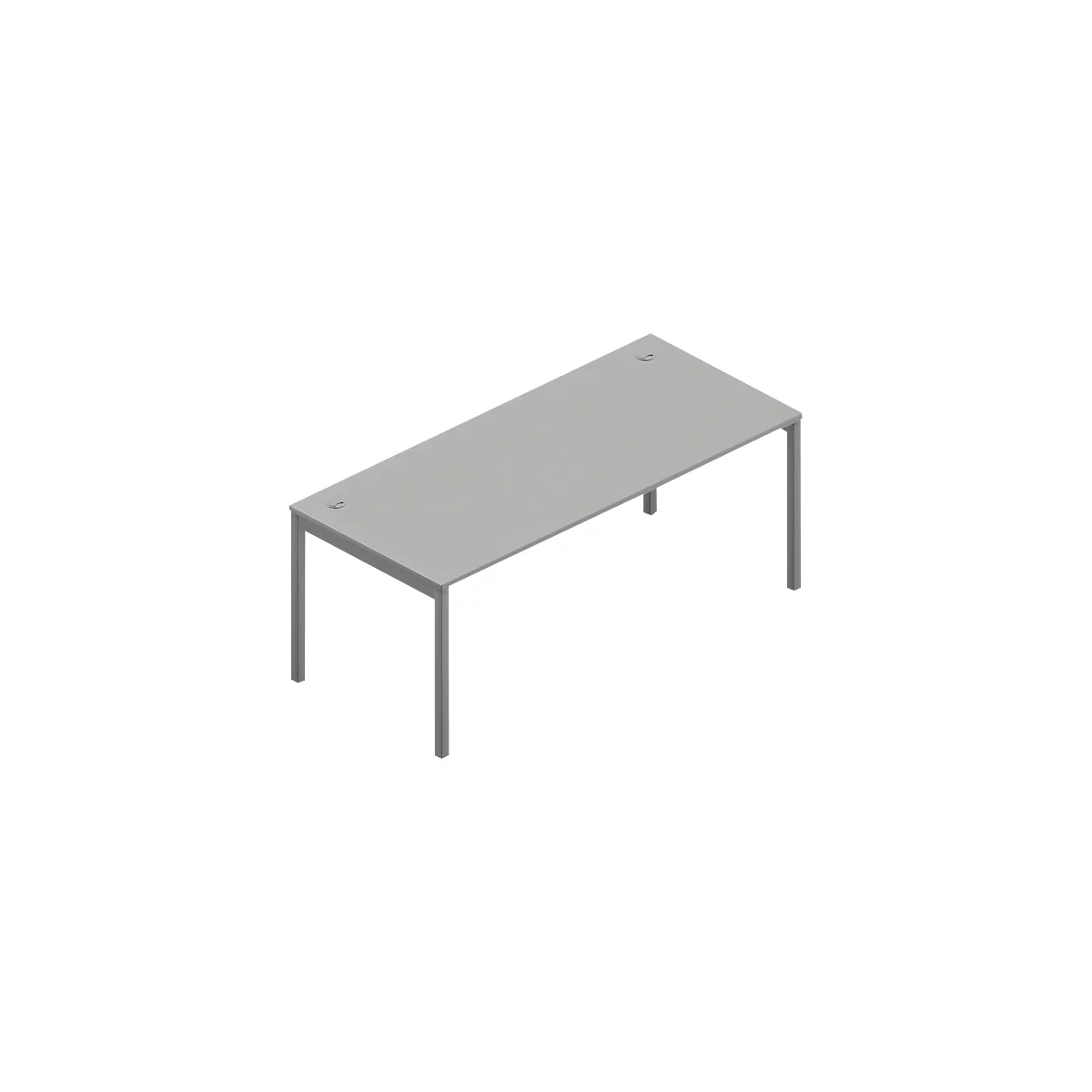 Schreibtisch ARLON-OFFICE, B 1800 x T 800 x H 730 mm, lichtgrau