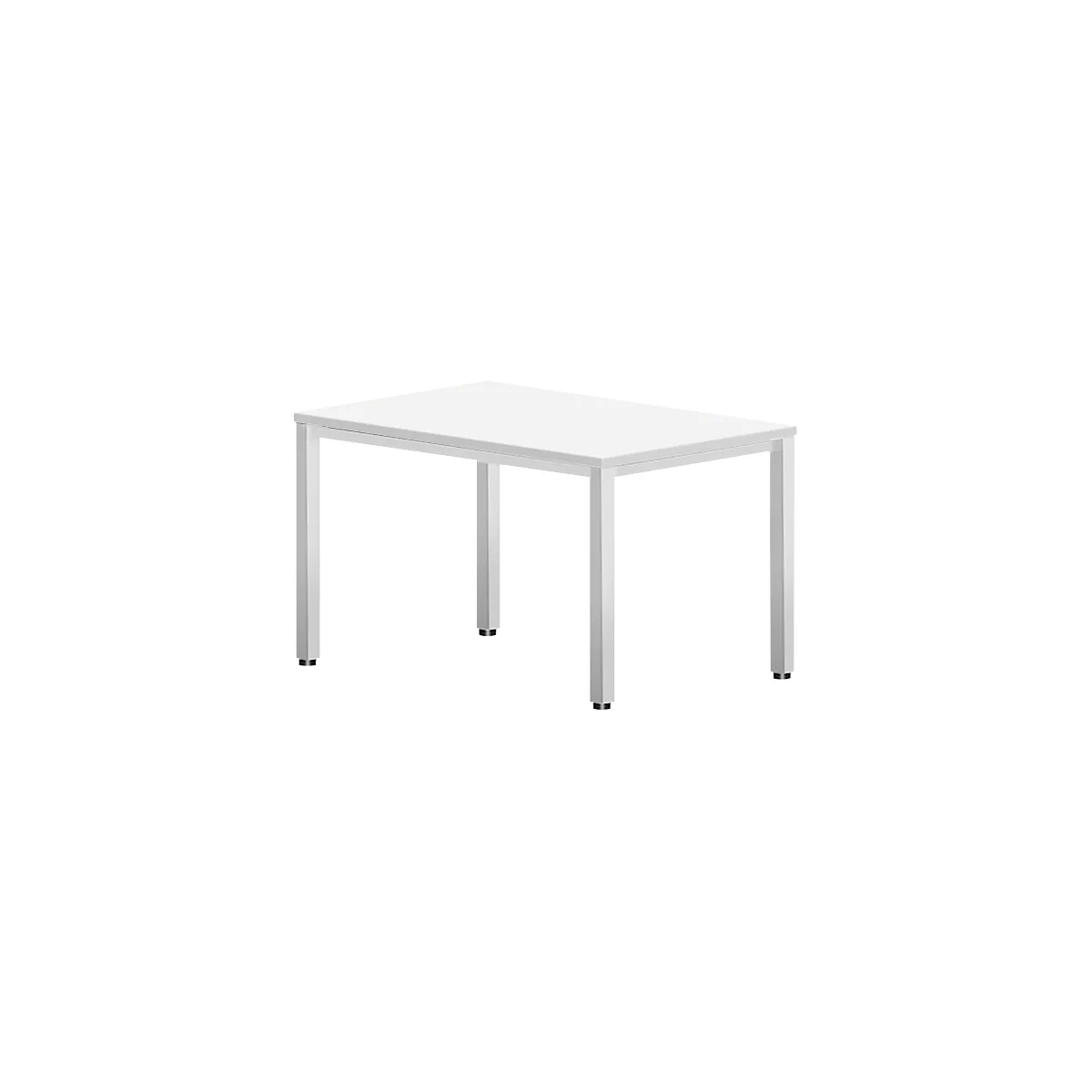 Schreibtisch BEXXSTAR, Quadratrohrfuß, Rechteck, B 1200 x T 800 x H 740 mm, weiß