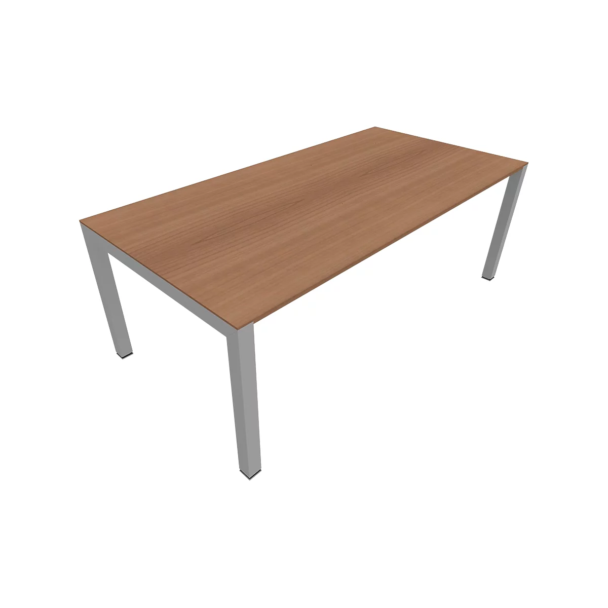 Schreibtisch SOLUS PLAY, 4-Fuß, höhenverstellbar, B 1800 x T 800 x H 720 - 820 mm, Kirsche Romana