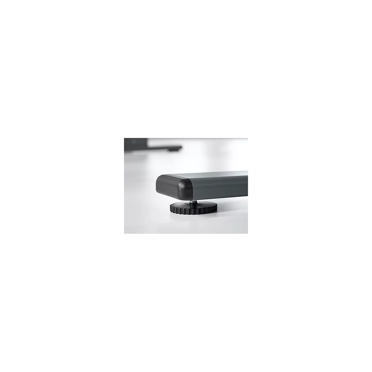 Schreibtisch Standard, C-Fuß, Rechteck, elektrisch höhenverstellbar, T 800 x H 725-1185 mm, diverse Breiten & diverse Dekore