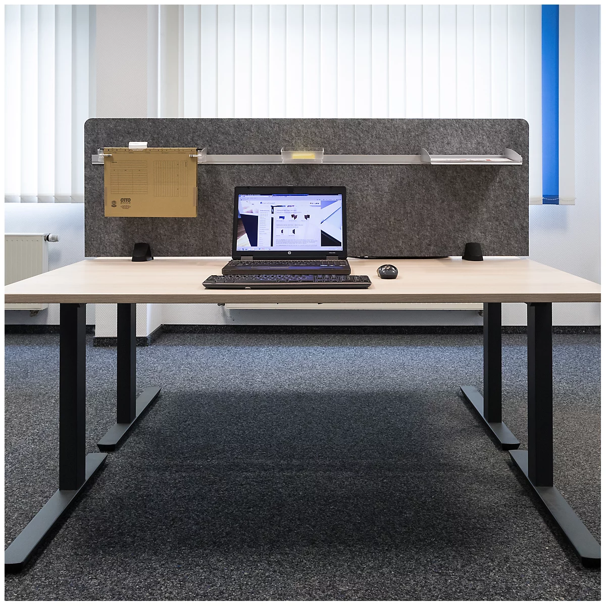 Schreibtischaufsatz Akustik to go 3000 silent.desk, solo, B 1800 x H 500 mm, Absorberklasse C