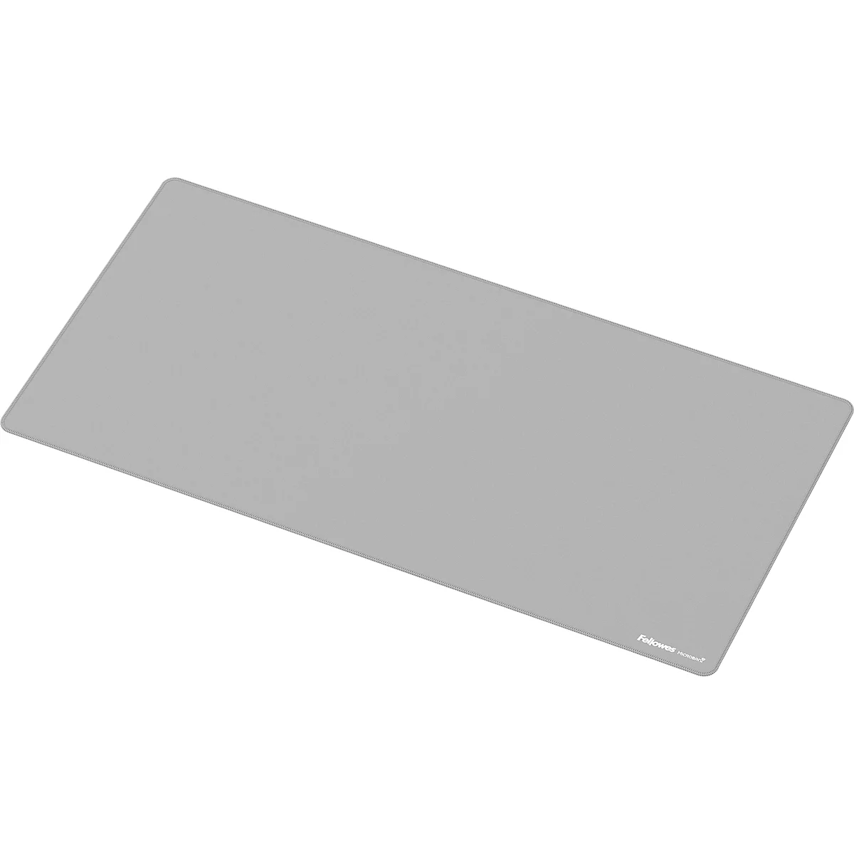 Hellgraue rechteckige Mousepad-Oberfläche, abgeschrägt.