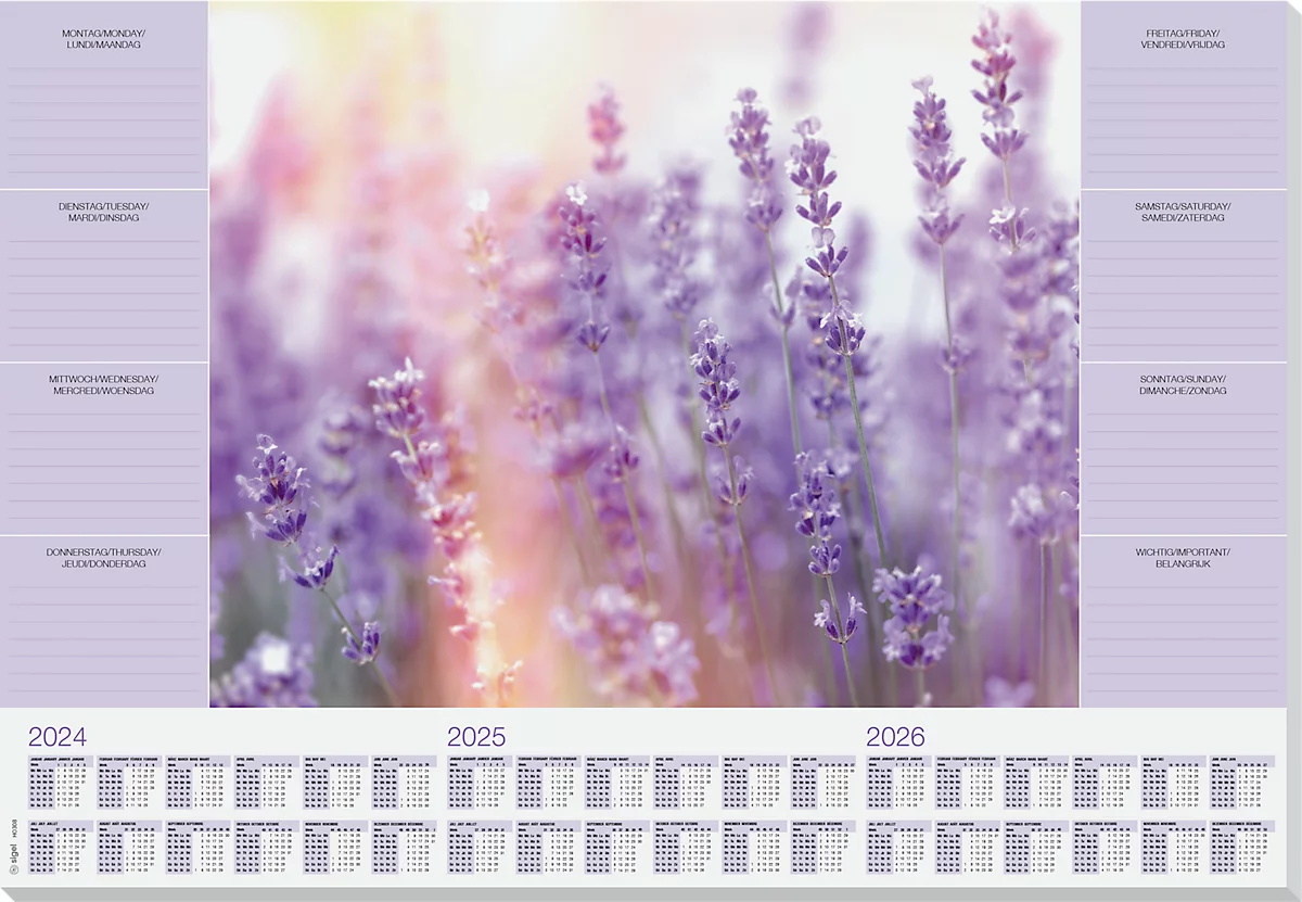 Schreibunterlage "Fragant Lavender", 80g/m², 30 Blatt