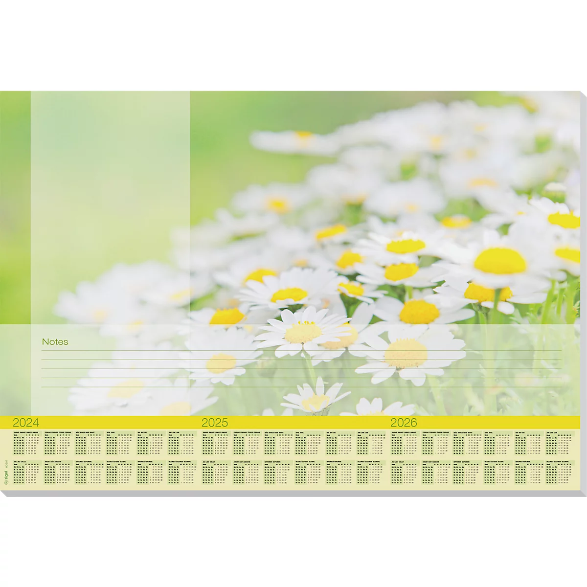 Schreibunterlage "Lovely Daisies", 80g/m², 30 Blatt