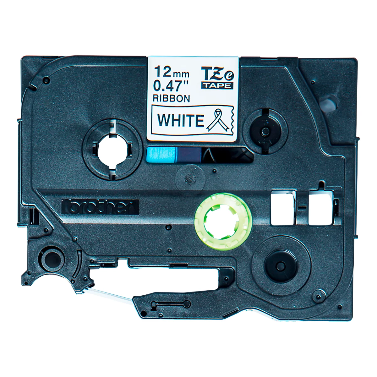 Schriftband TZe-R231 12 mm, weiss/schwarz