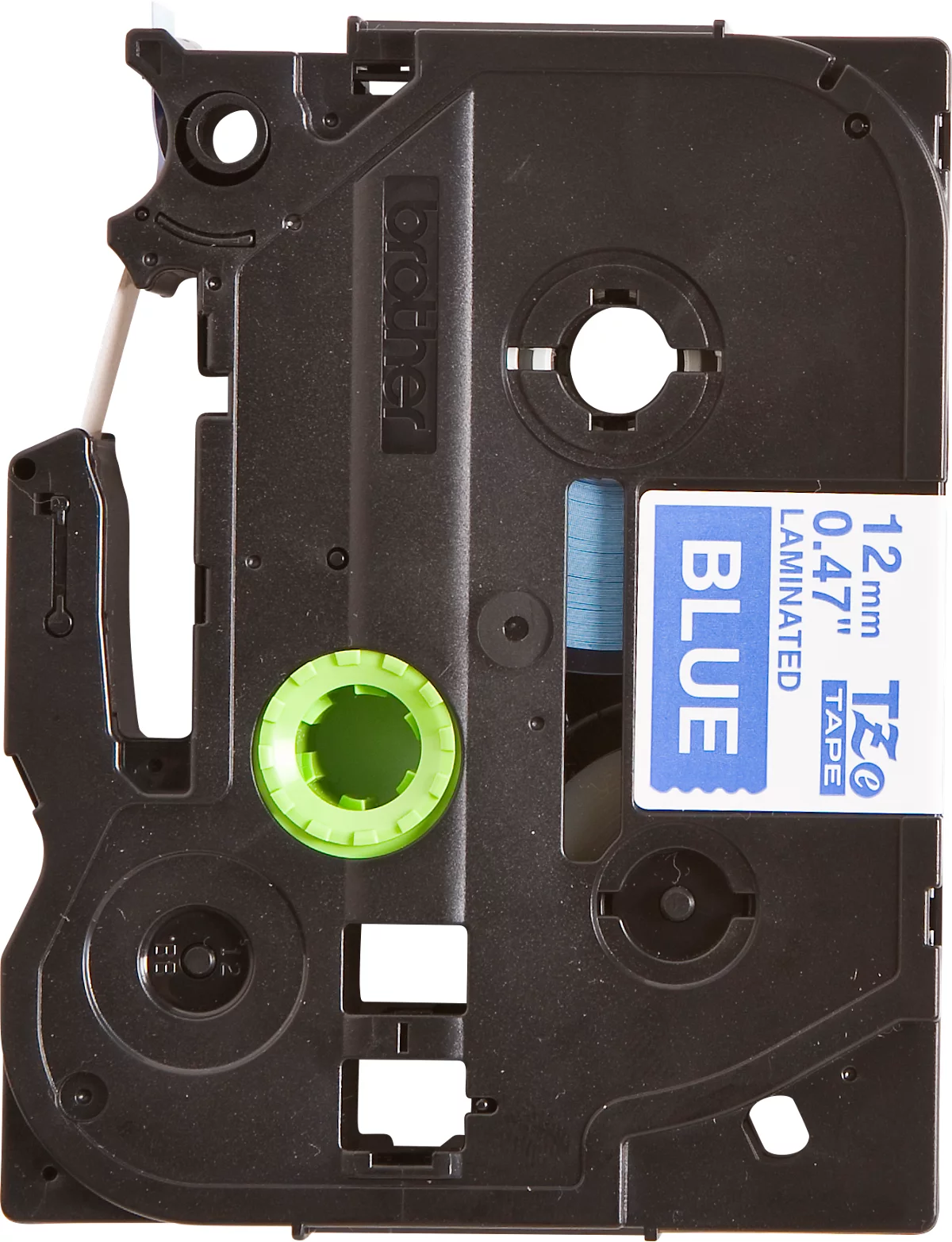 Schriftbandkassette Brother TZe-535, selbstklebend, L 8 m x B 12 mm, blau/weiß