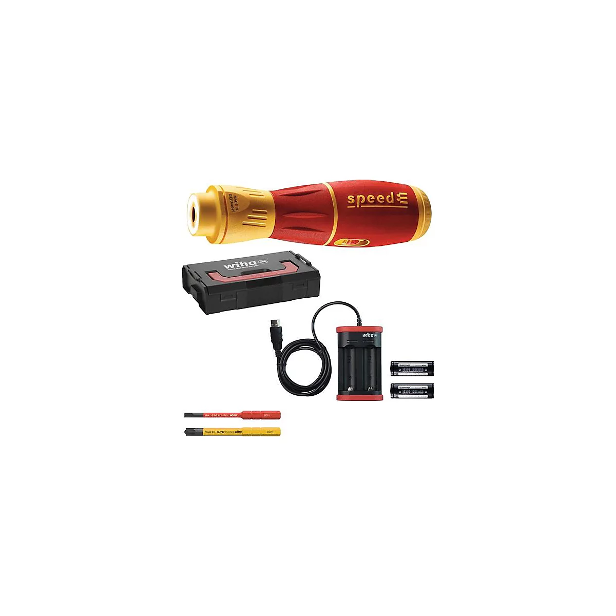 Schroevendraaierset speedE® II electric 6 st. oplaadbare batterij
