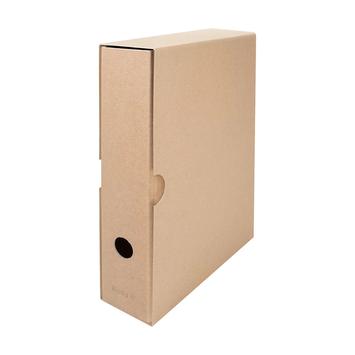 Schuber Biella, für DIN A4 Ordner mit 70 mm Rückenbreite, B 75 x T 289 x H 325 mm, Recyclingkarton, 5 Stück
