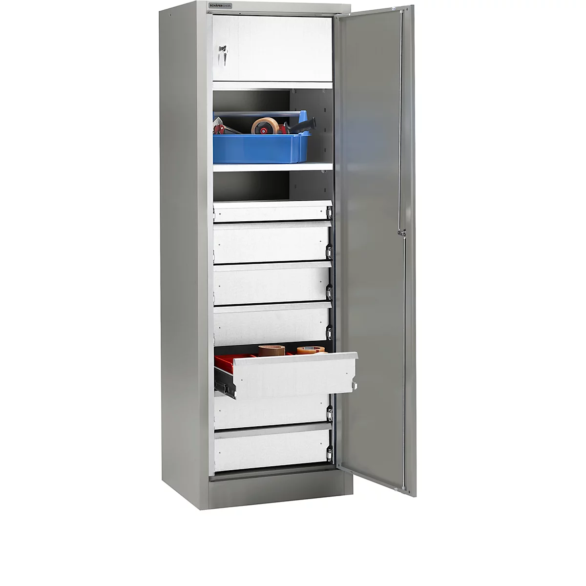 Schublade für Materialschrank MS 2506, 155 mm hoch