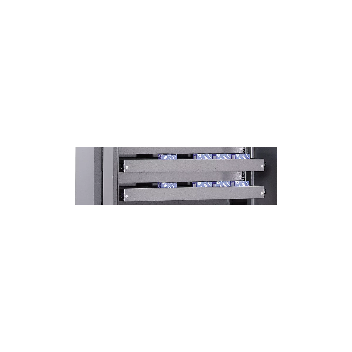 Schubladenblock SSI Schäfer, für Materialschränke MSI 2409/2412 ohne Mitteltrennwand, 2 Stück, B 770 x T 355 mm, Stahl