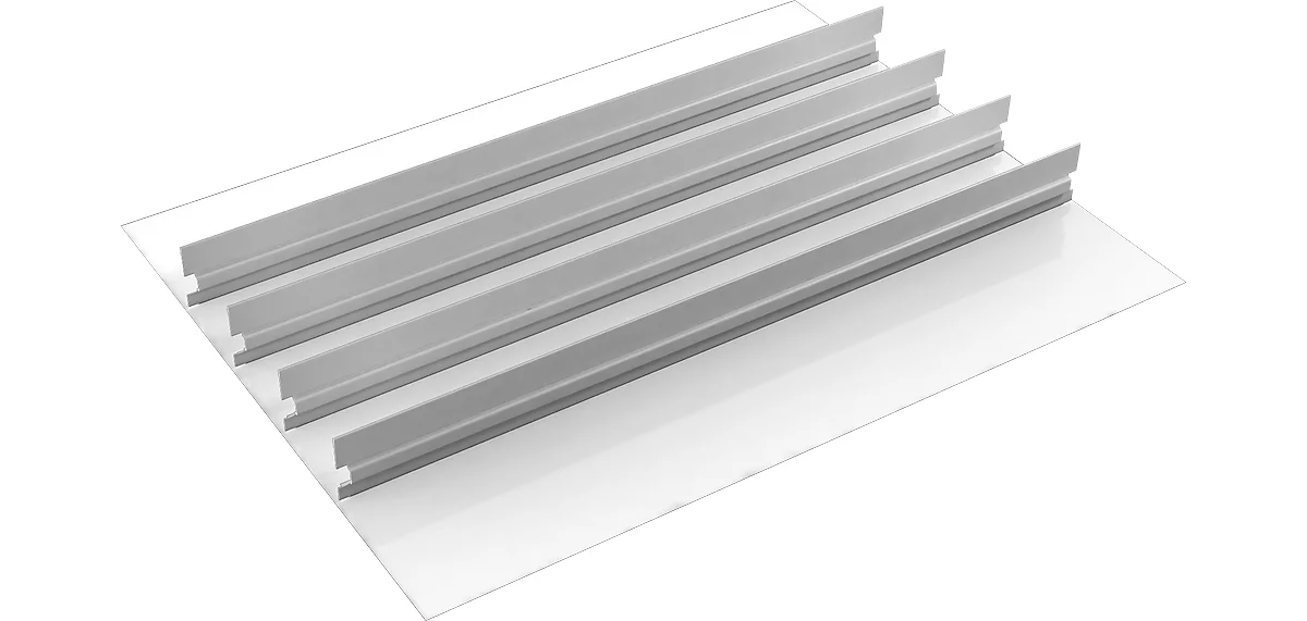 Schubladeneinsatz Treston, 4 Mittelplatten, B 900 mm, für Serie 90 mit H 1000 mm