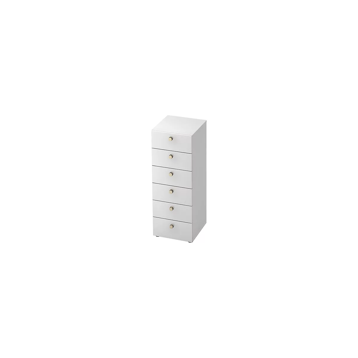 Schubladenschrank TOPAS LINE, 3 OH, B 400 mm, weiß/weiß
