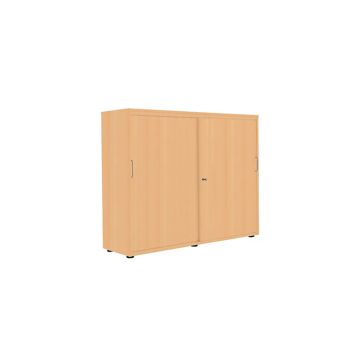 Schuifdeurkast 3 ordnerhoogten, B 1350, beuken