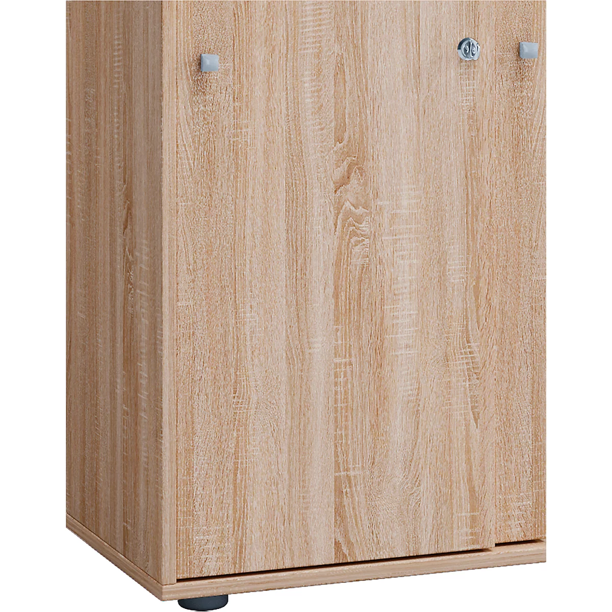 Schuifdeurkast 5 OH, B 700 x D 400 x 1780 mm, Sonoama eikenhout