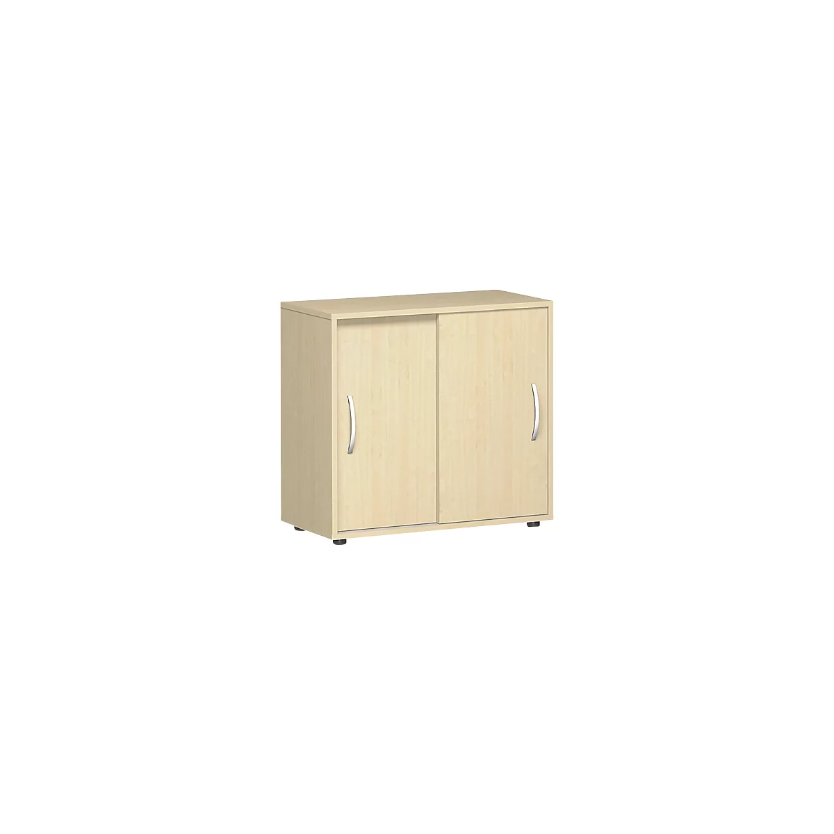 Schuifdeurkast PALENQUE, 2 ordnerhoogten, 1 legbord, B 800 x D 400 x H 752 mm, esdoorn
