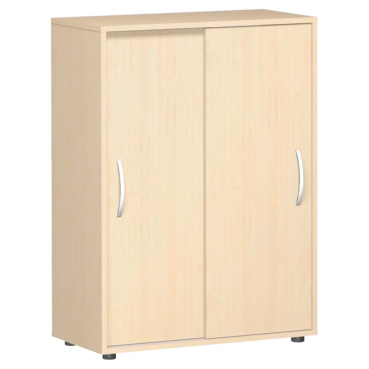 Schuifdeurkast PALENQUE, 3 ordnerhoogten, B 800 x D 400 x H 1104 mm, esdoorn