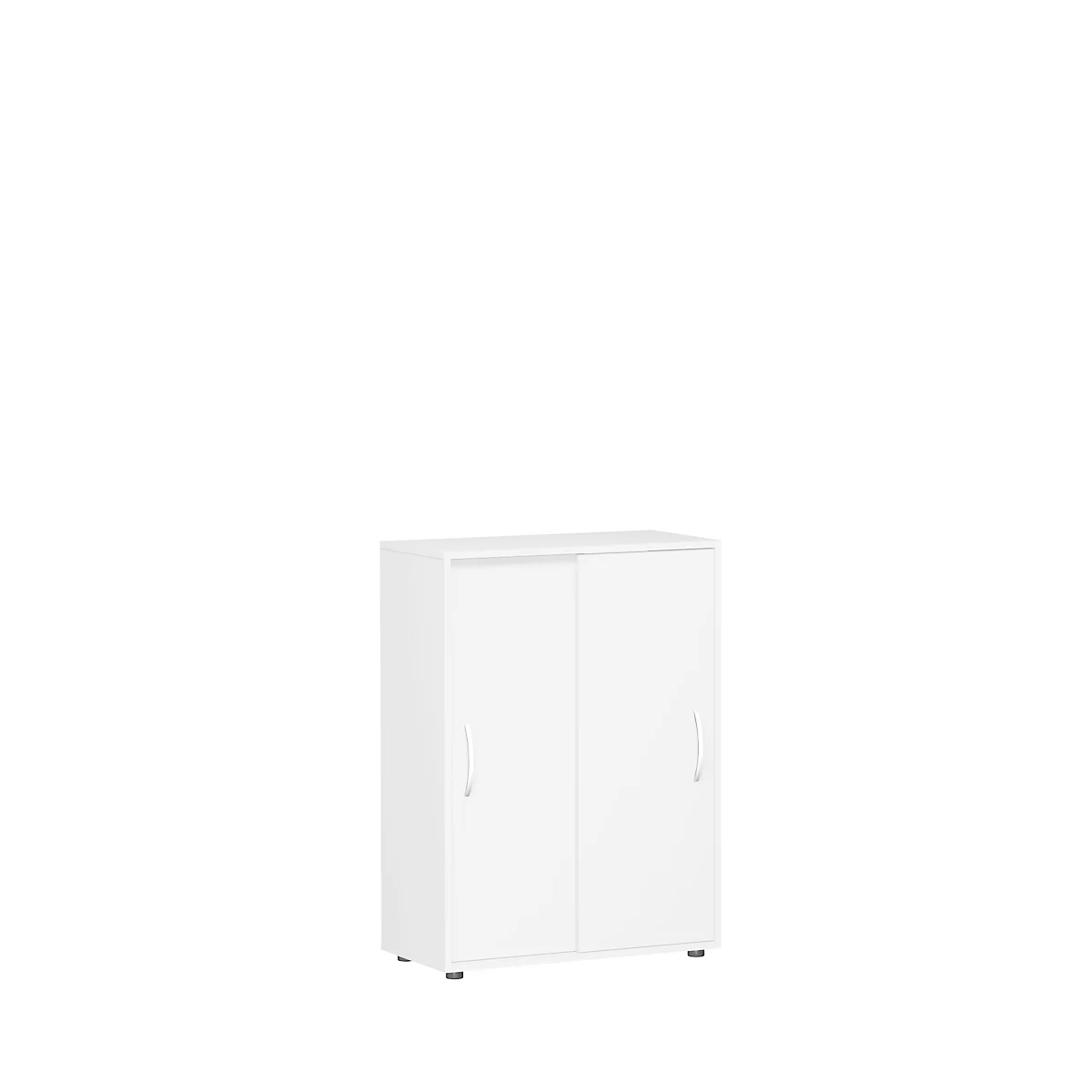 Schuifdeurkast PALENQUE, 3 ordnerhoogten, B 800 x D 400 x H 1104 mm, wit