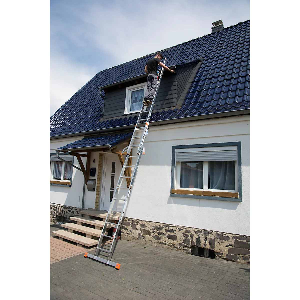 Schuifladder FABILO - H 6050 mm - 2 x 12 sporten