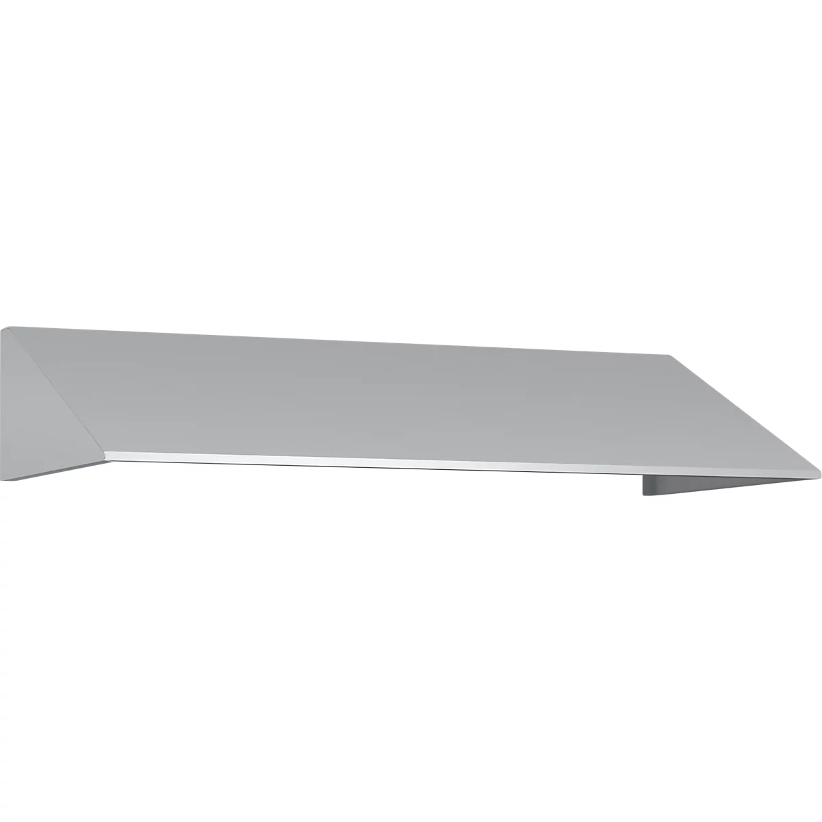 Schuin dak uitbouw voor C+P lockerkast Resisto, helling 26°, B 1148 x D 540 x H 230 mm, staal, lichtgrijs RAL 7035