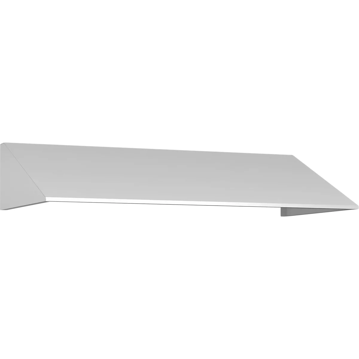 Schuin dak uitbouw voor C+P lockerkast Resisto, helling 26°, B 1148 x D 540 x H 230 mm, staal, verkeerswit RAL 9016