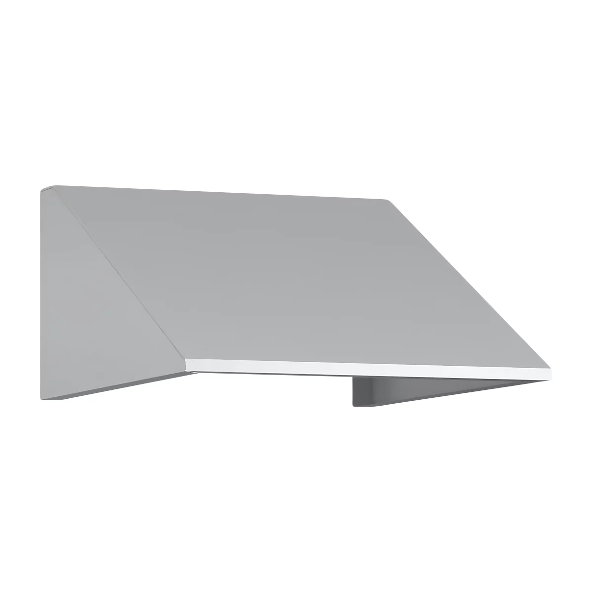 Schuin dak uitbouw voor C+P lockerkast Resisto, helling 26°, B 396 x D 540 x H 230 mm, staal, lichtgrijs RAL 7035