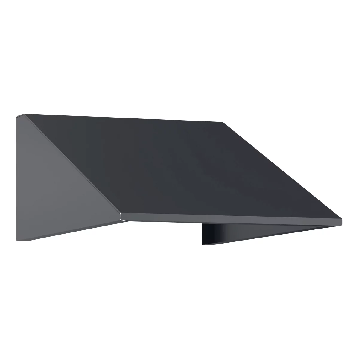 Schuin dak uitbouw voor C+P lockerkast Resisto, helling 26°, B 396 x D 640 x H 230 mm, staal, antracietgrijs RAL 7016