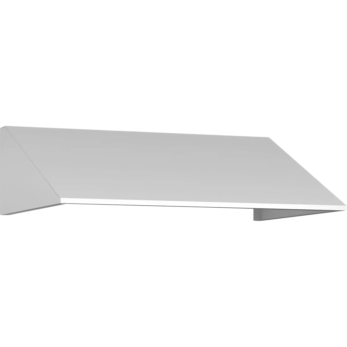 Schuin dak uitbouw voor C+P lockerkast Resisto, helling 26°, B 772 x D 540 x H 230 mm, staal, verkeerswit RAL 9016