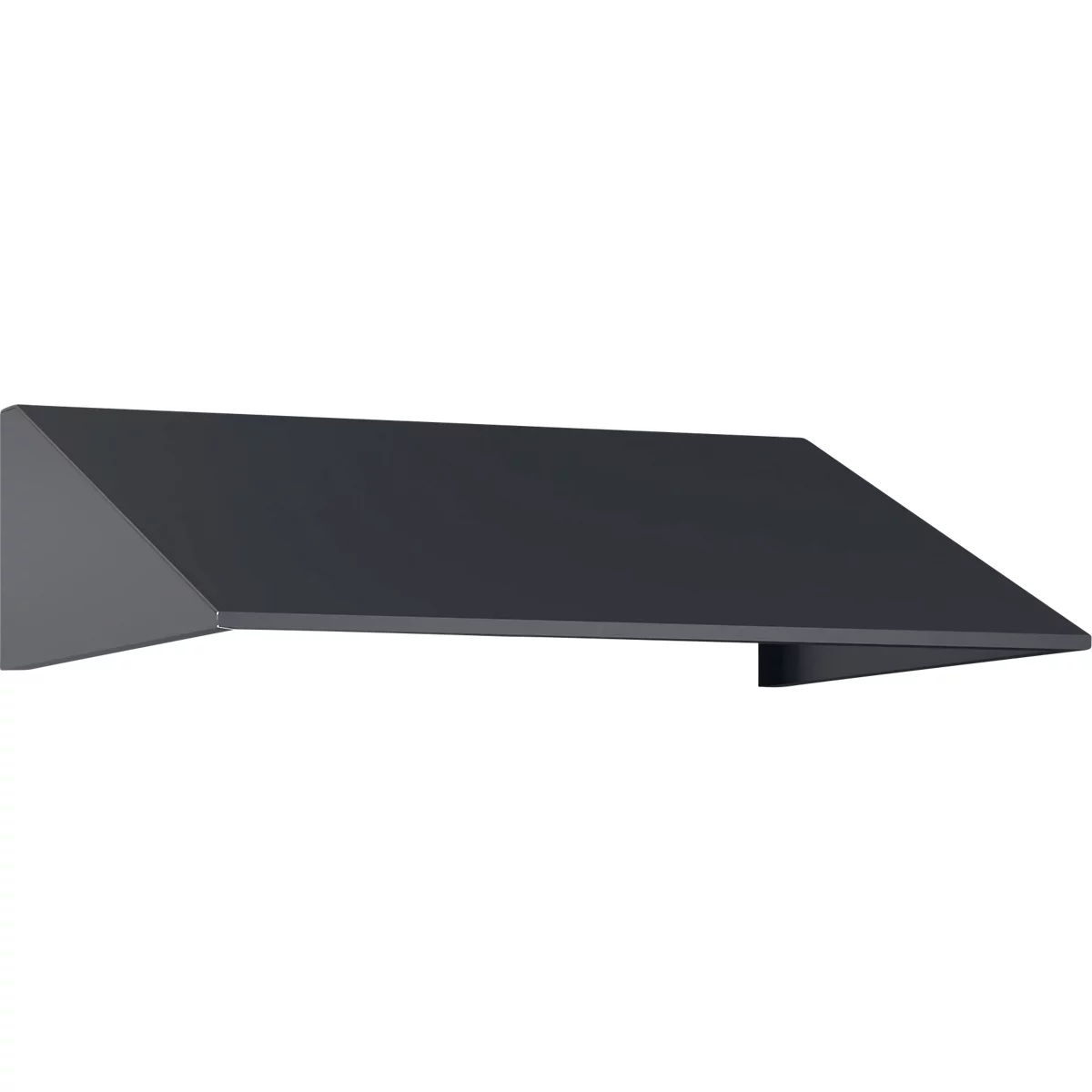 Schuin dak uitbouw voor C+P lockerkast Resisto, helling 26°, B 772 x D 640 x H 230 mm, staal, antracietgrijs RAL 7016
