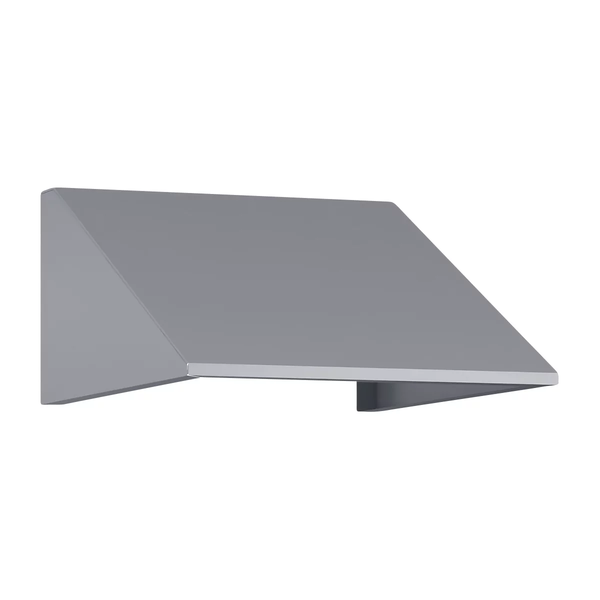 Schuin dak voor C+P lockerkast Resisto, helling 26°, B 396 x D 540 x H 230 mm, staal, aluminium wit RAL 9006