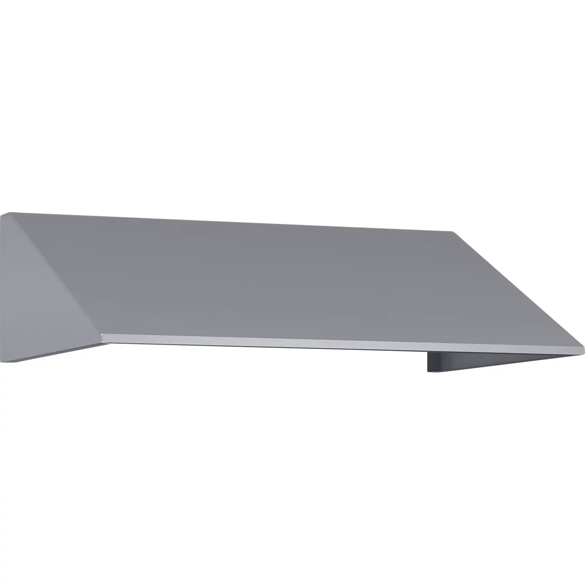 Schuin dak voor C+P lockerkast Resisto, helling 26°, B 772 x D 540 x H 230 mm, staal, aluminium wit RAL 9006