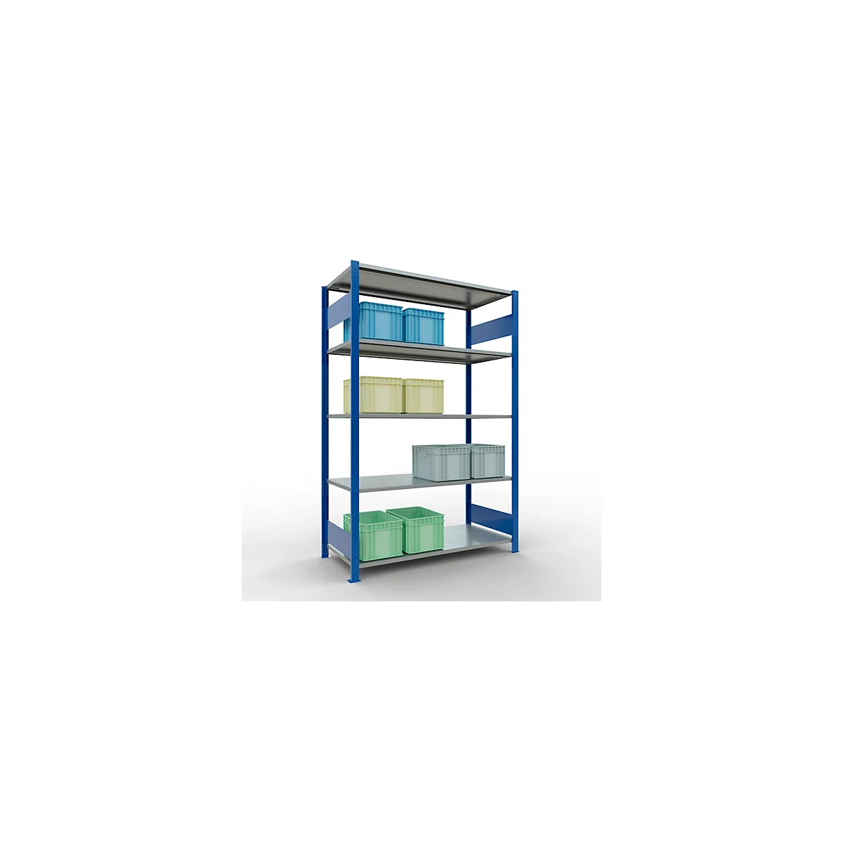 SCHULTE Lagertechnik - Boutloos rekkensysteem - 2000x1300x600 mm, type 150 kg