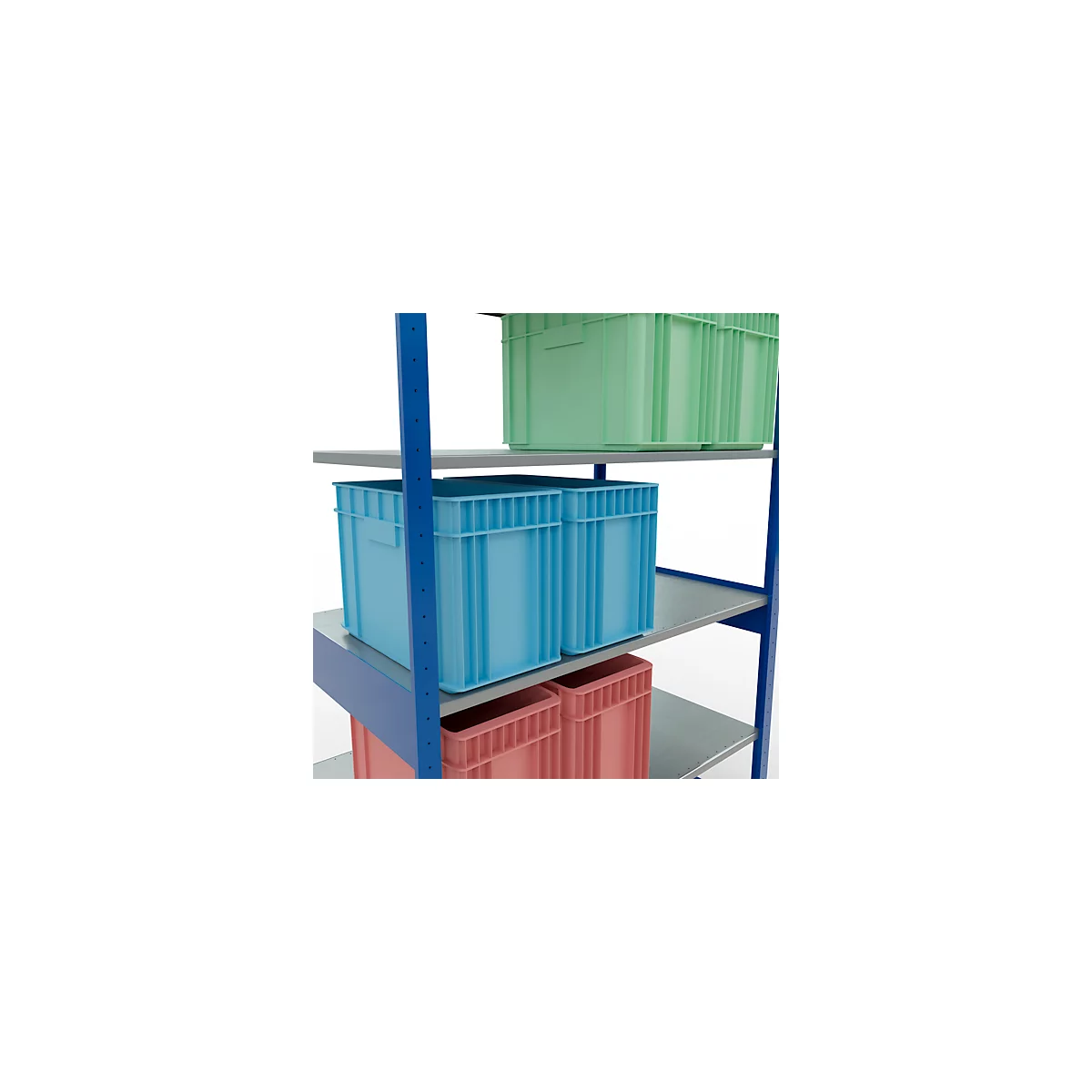 SCHULTE Lagertechnik - Boutloos rekkensysteem - 2500x1300x800 mm, type 150 kg