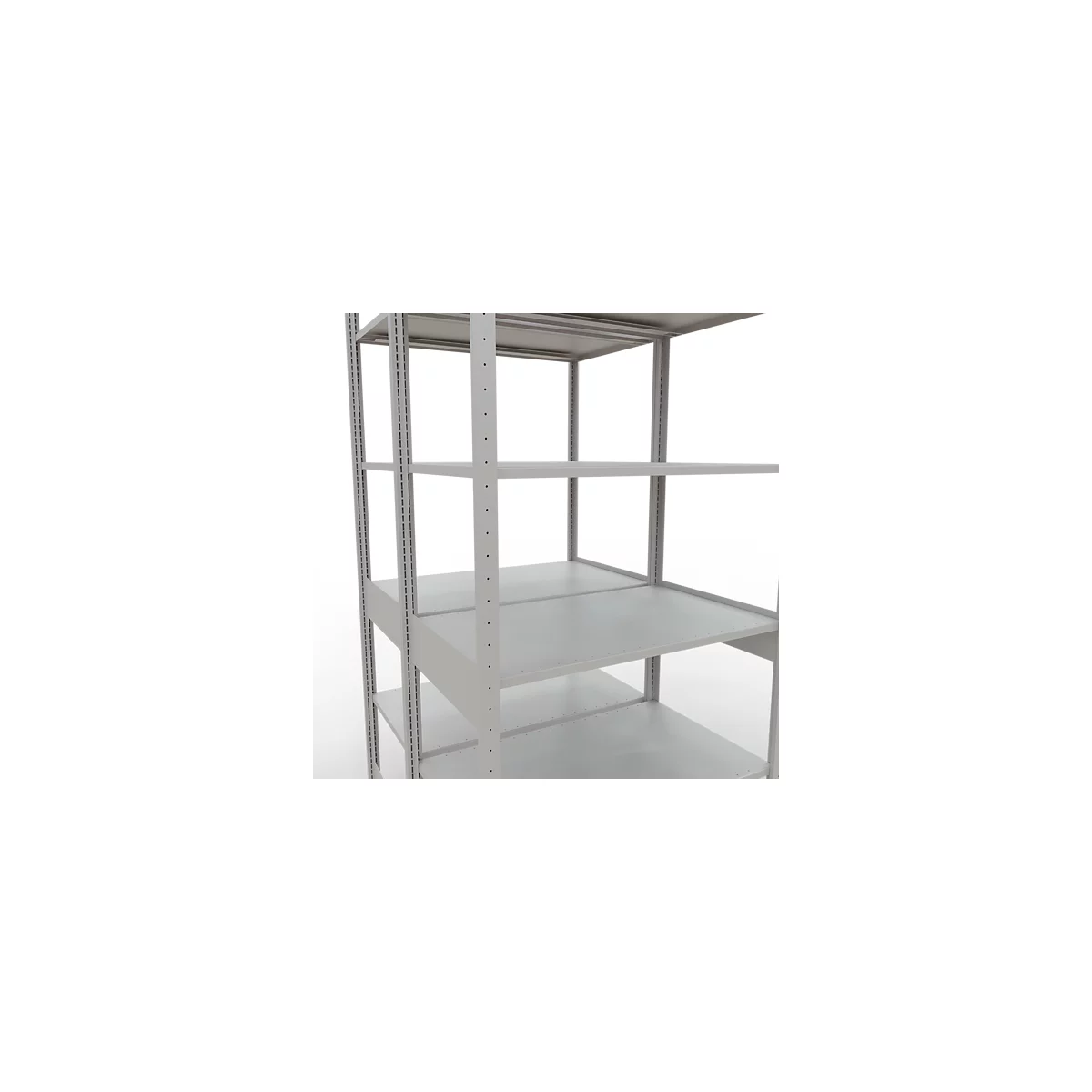 SCHULTE Lagertechnik - Boutloze dubbele bodemplank type 150 - 2500x1000x2x600 mm 2x6 legborden