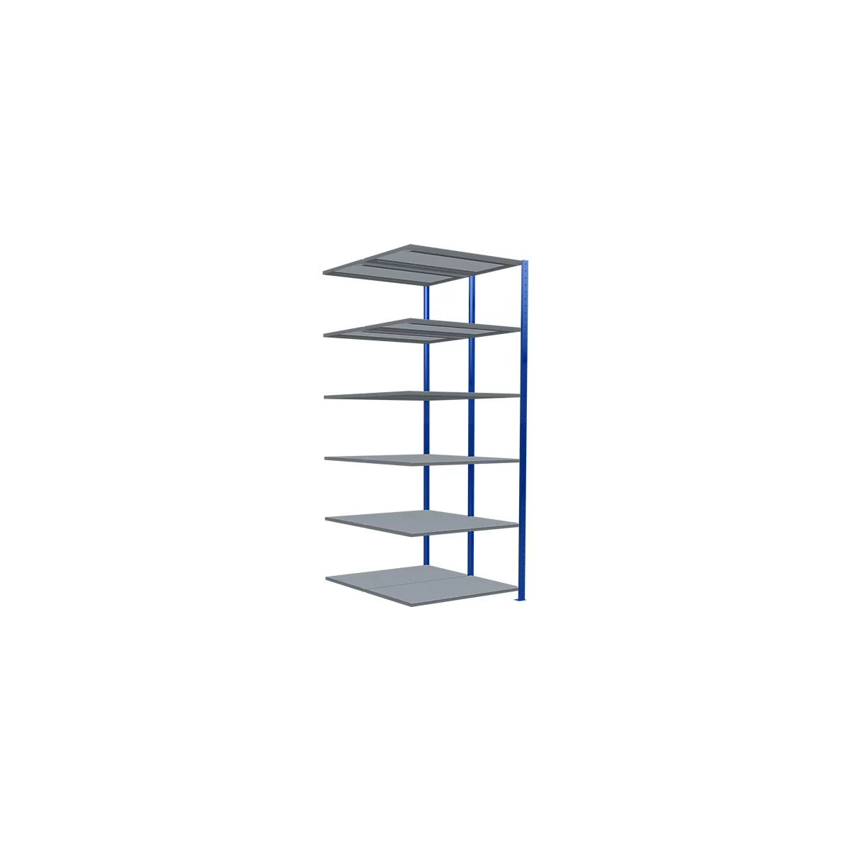 SCHULTE Lagertechnik - Boutloze dubbele stapelbak type 150 - 2500x1000x2x600 mm 2x6 schappen