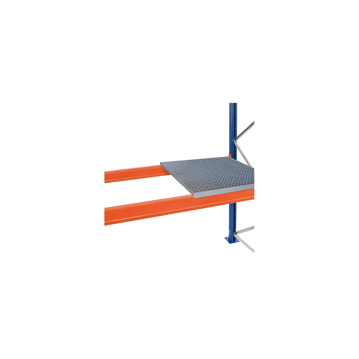 Schulte Lagertechnik Caillebotis à poser pour rayonnage à palettes, L 2225 x P 800 mm, pour profondeur de longeron 50 mm, galvanisé, 2 pièces