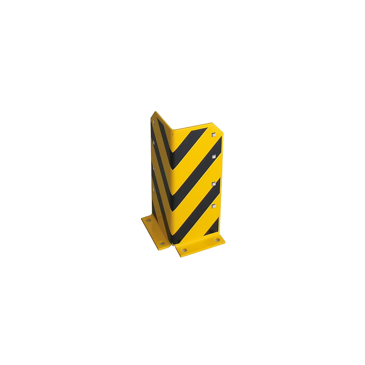 Schulte Lagertechnik Coin de protection en L pour rayonnages à palettes, H 400 mm, jaune/noir