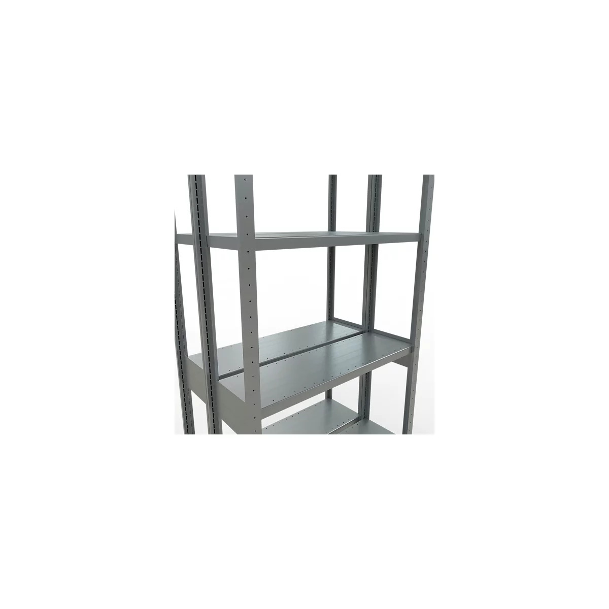 SCHULTE Lagertechnik - Doppel-Grundregal Stecksystem MULTIPlus250 - 2500x1000x(2x300) mm, 14 Böden, verzinkt
